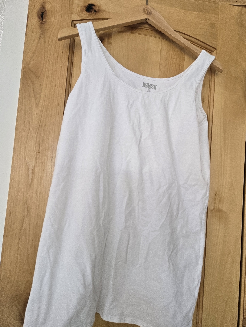 Duluth Trading Co. White Tank Top Shelf Bra XL